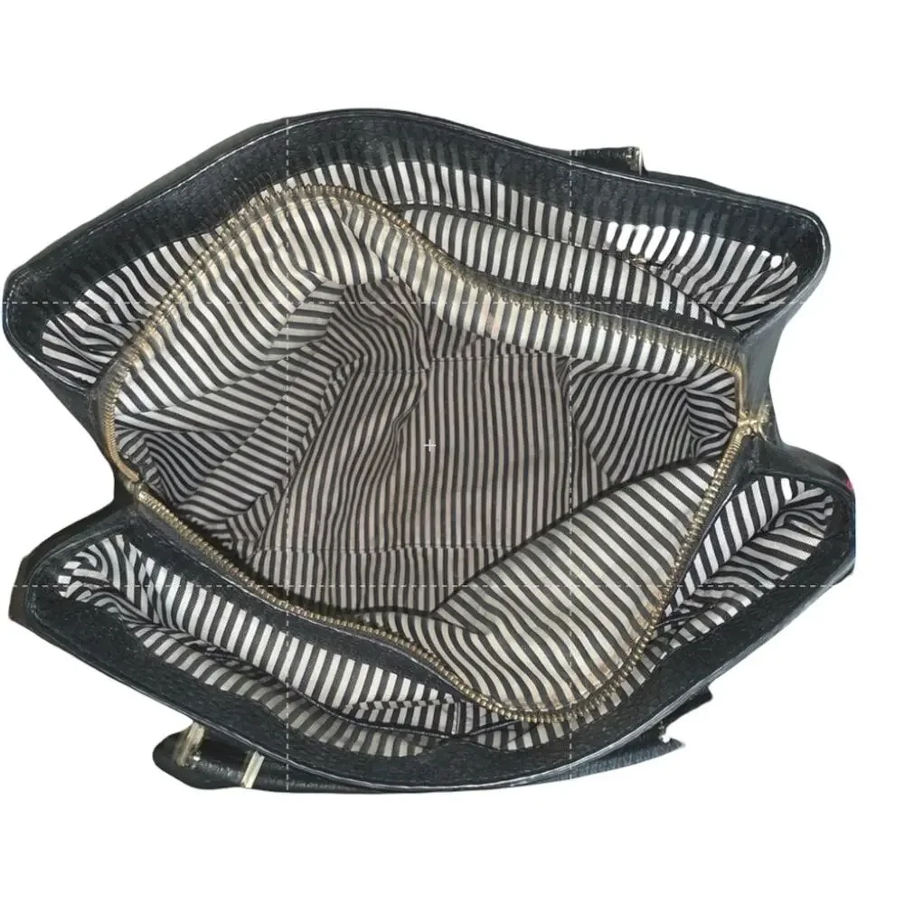 EUC KATE SPADE Prospect Place Phila Tote in Black W/ White Piping